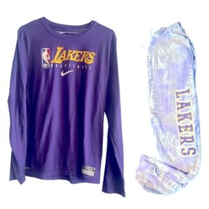 Nike Purple Lakers Basketball Set women’s small/kids XL